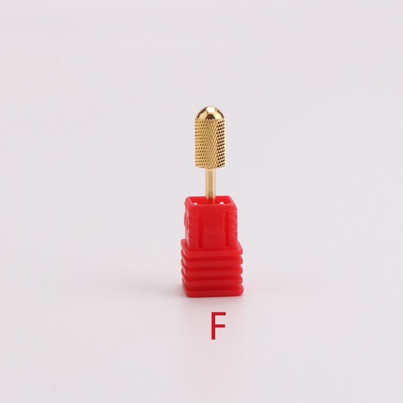 Gold Nail Drill Bit Burr Cutter Manicure Nail Art Tools