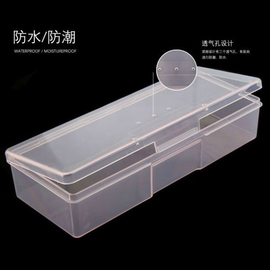 High Quality Transparent Manicure Nail Art Empty Container Storage Boxes