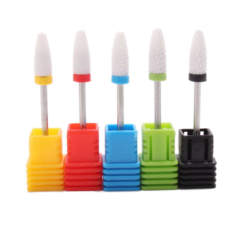 Corn Shape Milling Cutter Nail Art Ceramic Nail Drill Bits