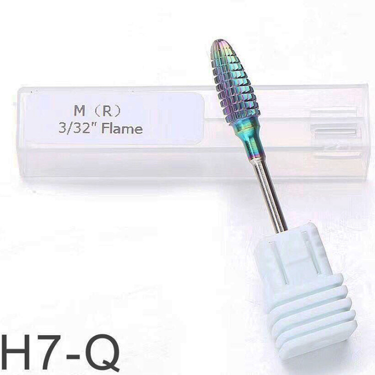 Colorful Burr Nail Drill Bit Manicure Nail Art Tool Accessories