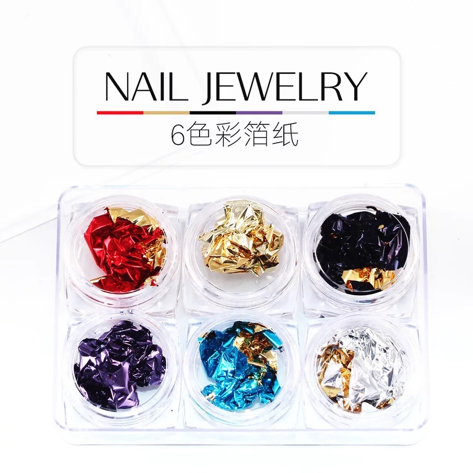 Aluminum Colorful Nail Art Foils Sticker Paper Manicure Decorations