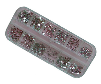 Nail Art Pink Crystal Stones Set for Art Nail