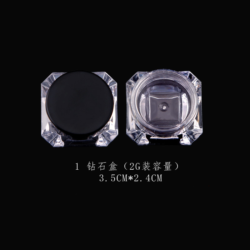 Nail Art Powder Cup Clear Dappen Glitter Nail Art Container